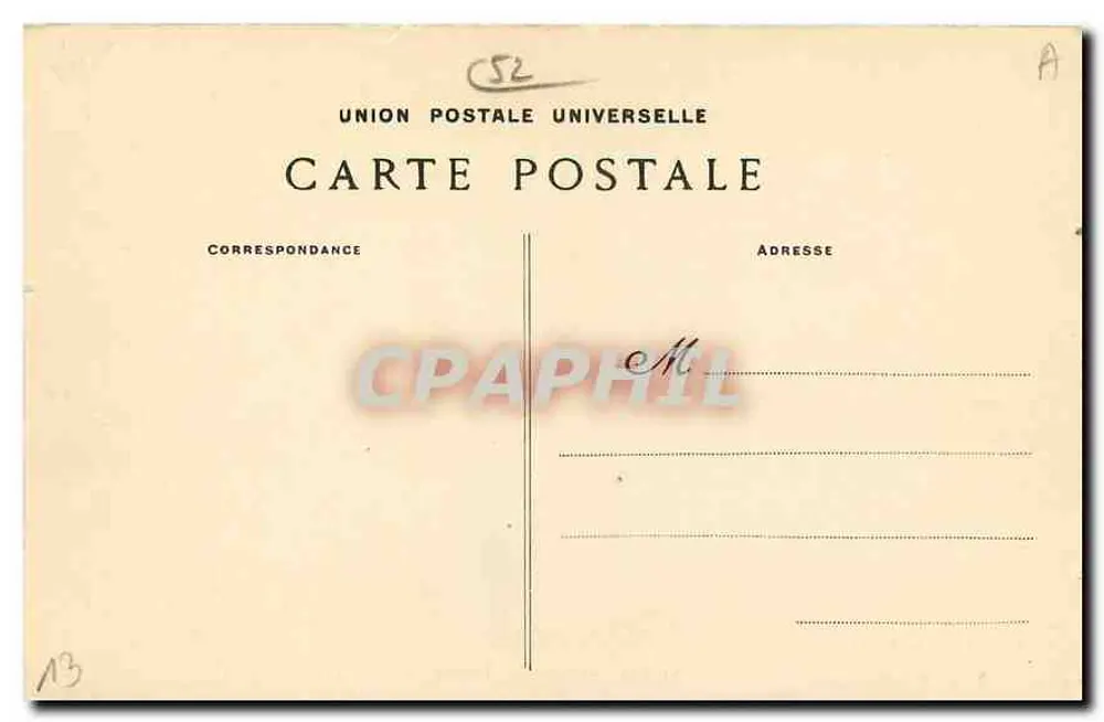 Cirey-sur-Blaise — Innenansicht des Schlosses - Die Kapelle — Cliché A. Pourtou, Verlag, n° 614 - Rückseite