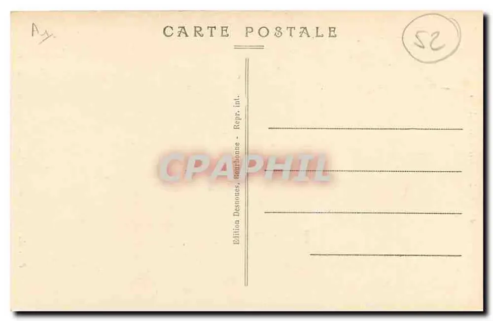 Bourbonne-les-Bains — Gallo-Römische Ruinen im Park des Casinos — D. D. - Rückseite