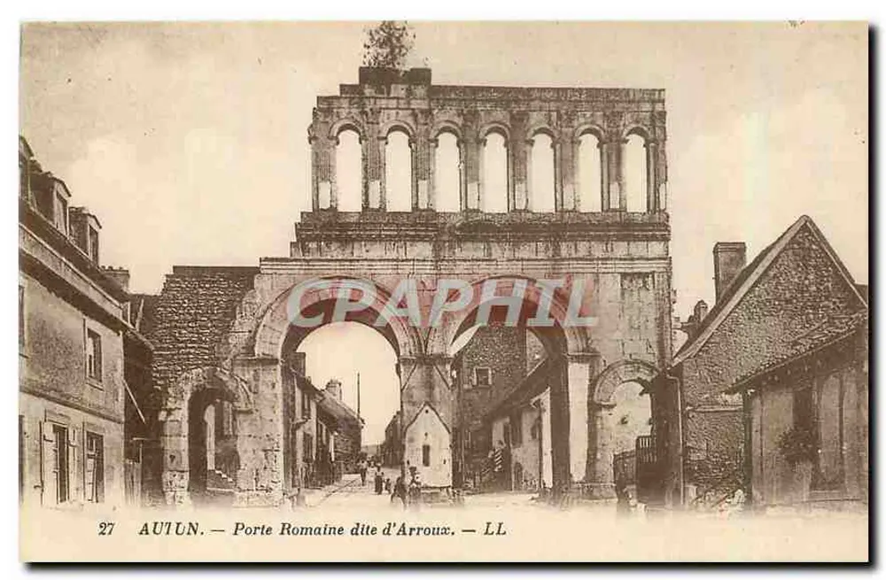 Autun — Porte Romaine dite d'Arroux — LL - Recto