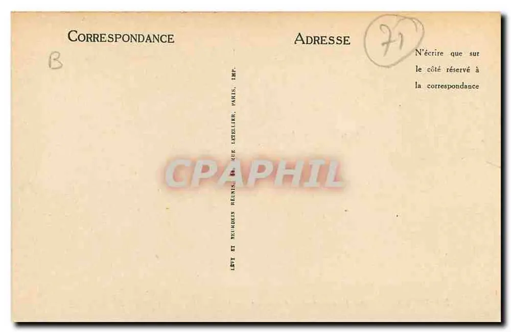 Autun — Porte Romaine dite d'Arroux — LL - Verso