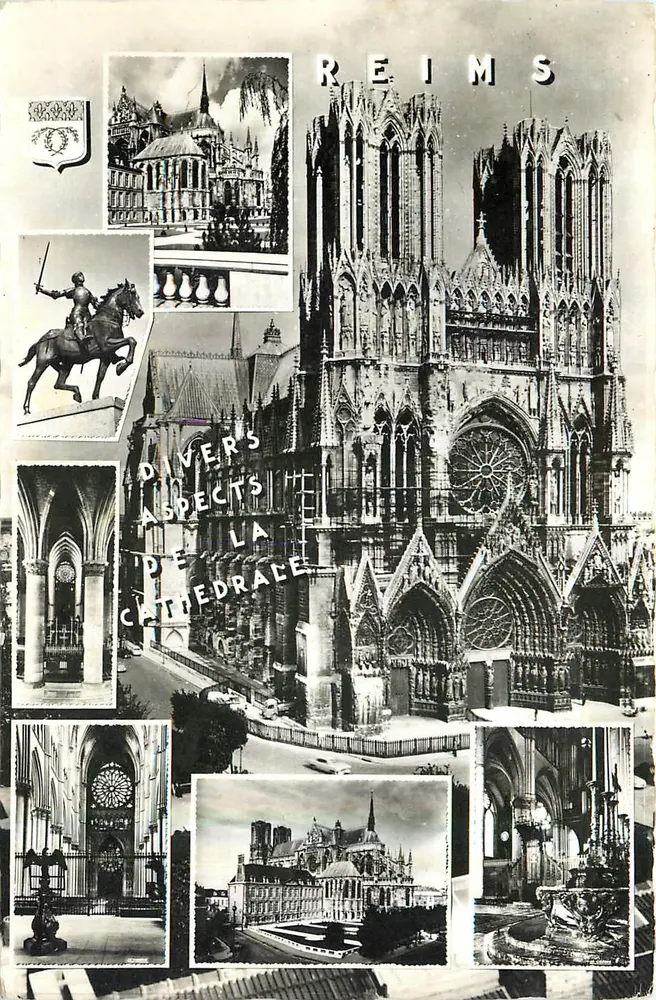 Reims — Diversos Aspectos da Catedral — Éditions La Cigogne - Frente