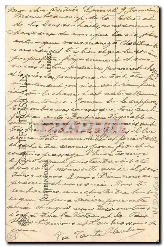 Cappella Castrale a Vaucouleurs (Meuse) — interno con volta a sesto acuto e statue — editore L. Stoffel, n° 10488 - Verso