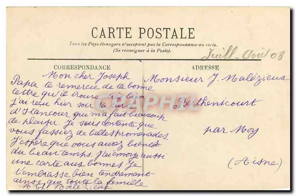 Intérieur d'une Maison auvergnate — L'Auvergne — LL. - Verso