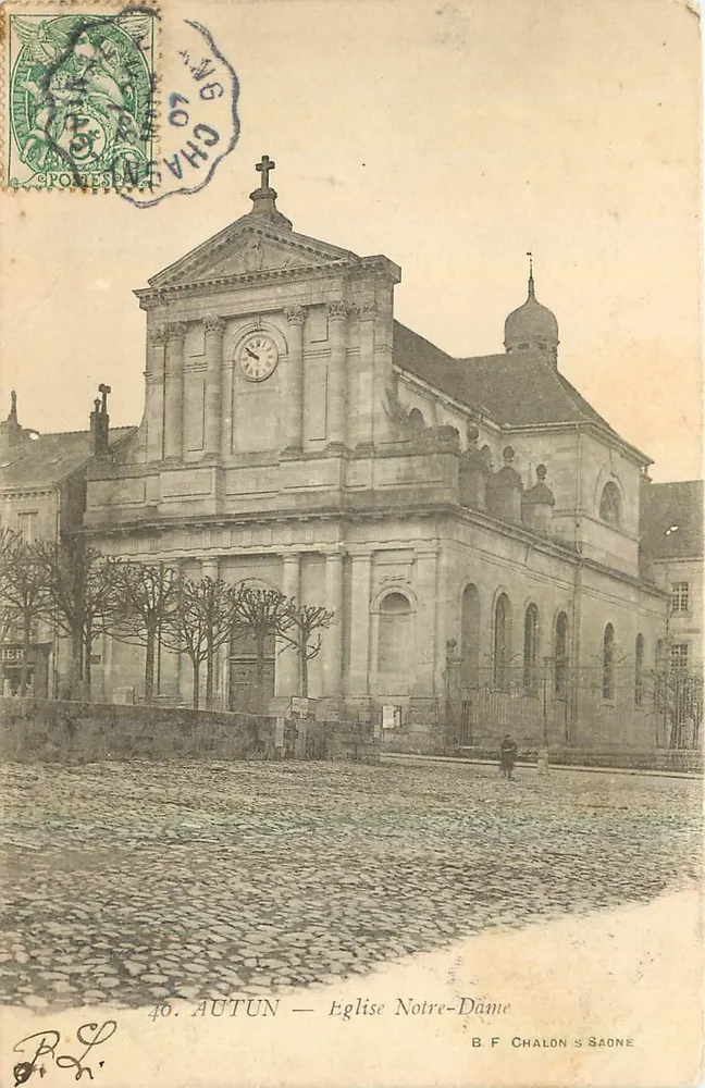 Autun — Katedra Najświętszej Maryi Panny — B. F. Chalon s/ Saône - Awers