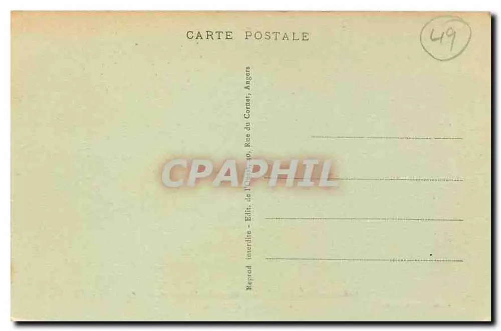 Château de MONTMOREAU — Grande Salle du 1er Étage — Édition de l'Ouest - Verso