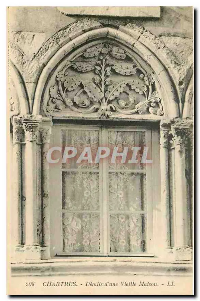Chartres - Detalhe de uma Velha Casa - LL - Frente