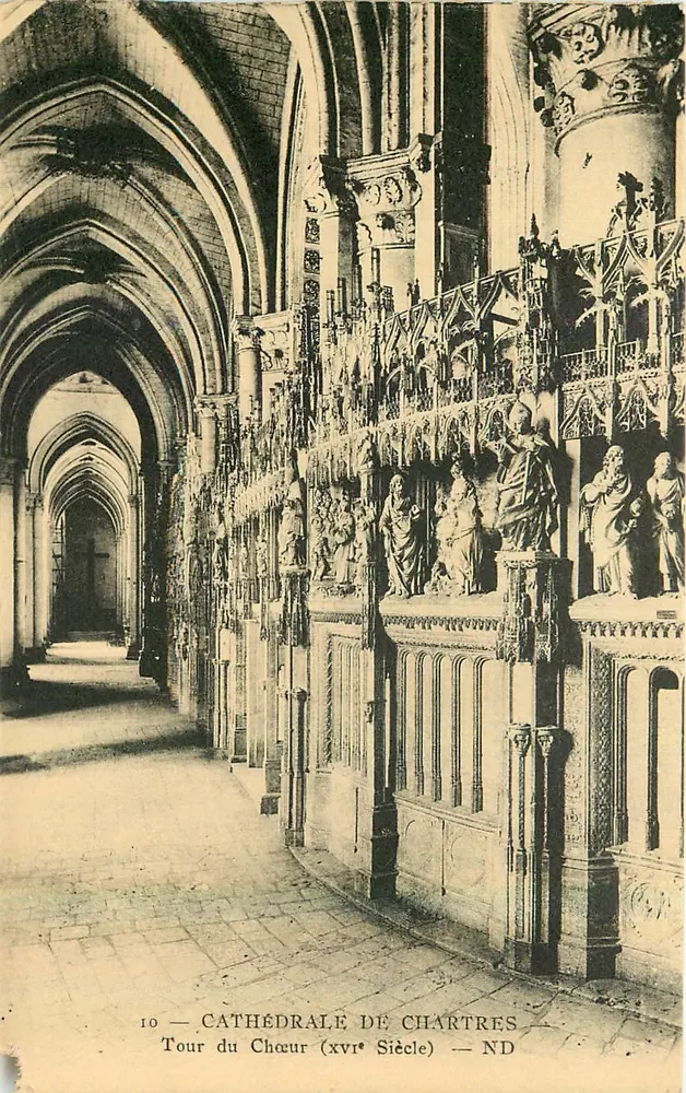 Catedral de Chartres — Torre do Coro (século xiii) — ND - Frente