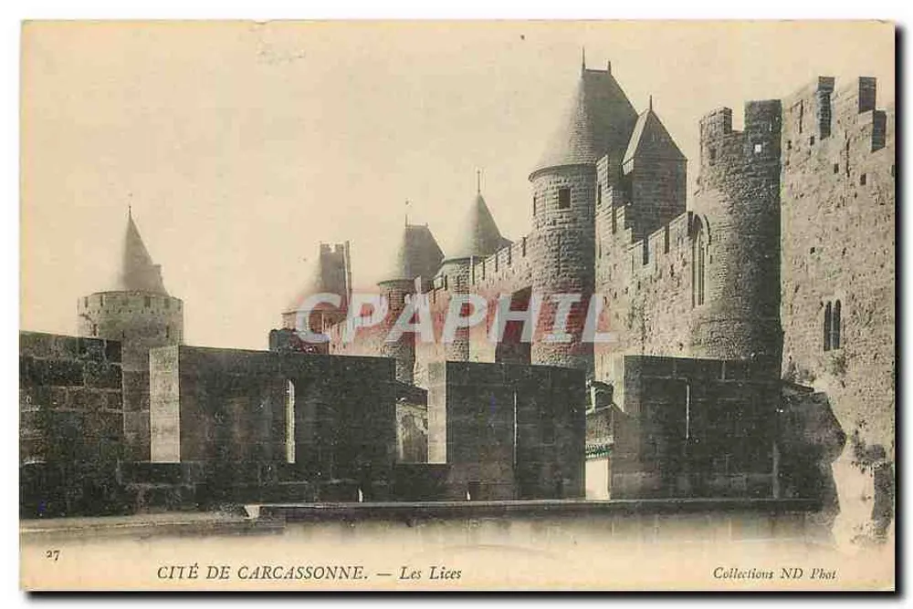 Cidade de Carcassonne — Les Lices — Collections ND Phot - Frente