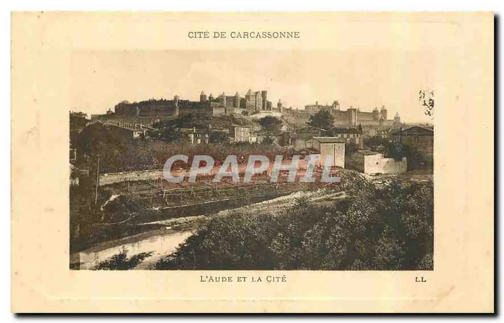 Cidade de Carcassonne — A Aude e a Cidade — LL - Frente