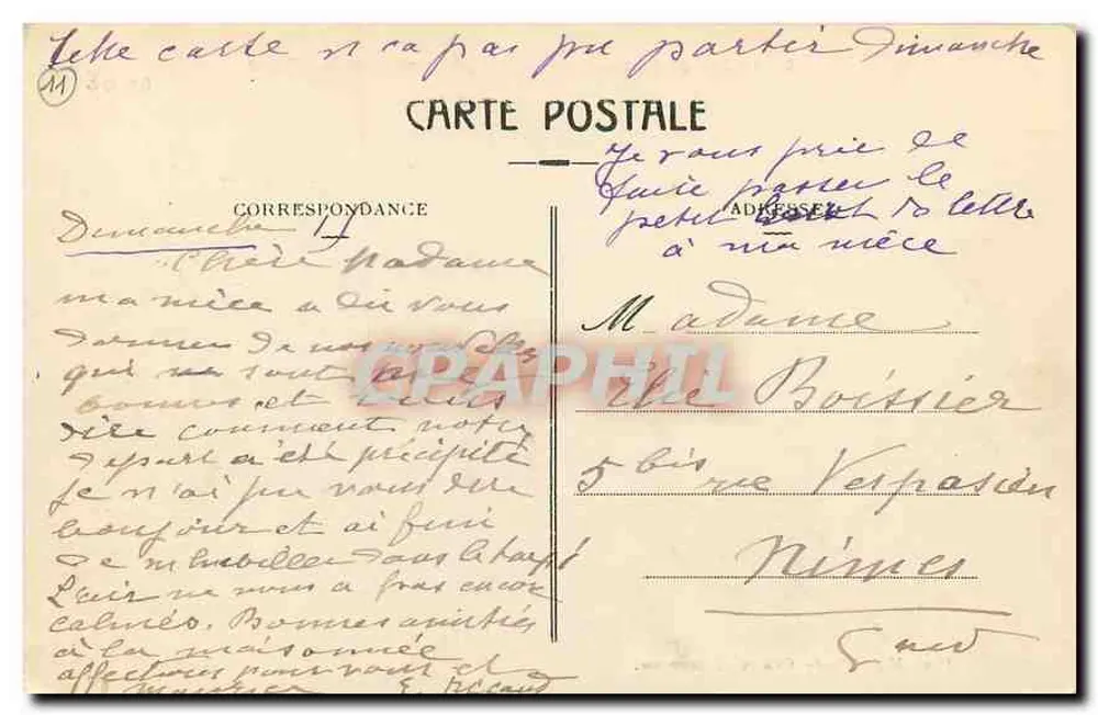 Carcassonne — Panoramablick von Südwesten — Verlag unbekannt, n° 24 - Rückseite