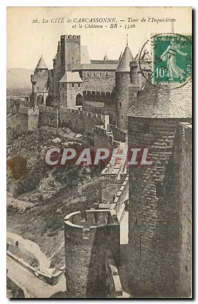 Cité de Carcassonne — Turm der Inquisition und Schloss — BR 5326 - Vorderseite
