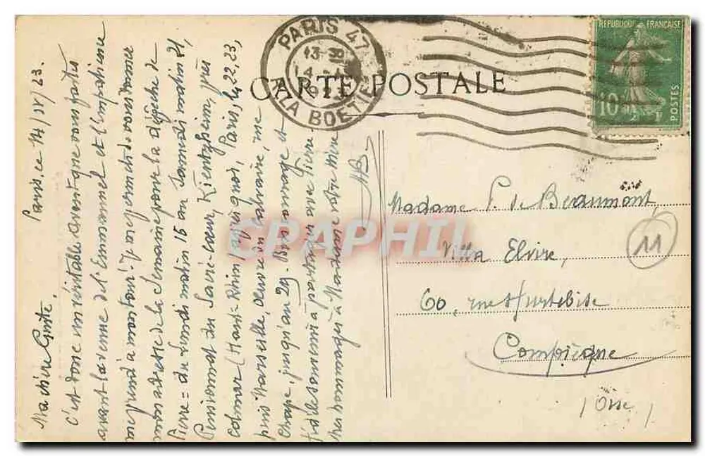 Puerta Narbonense (La Cité) — Carcassonne — editor anónimo, n° 41 - Reverso