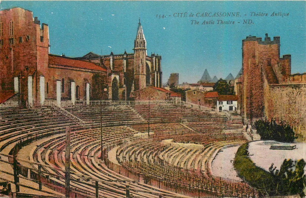 Cidade de Carcassonne — Teatro Antigo — ND. - Frente