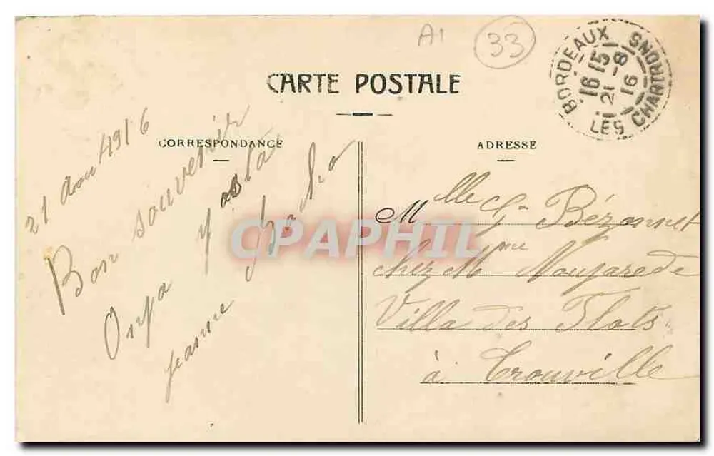 Bordeaux - Die Kathedrale und die Turm Pey-Berland - S.V.I. - Rückseite