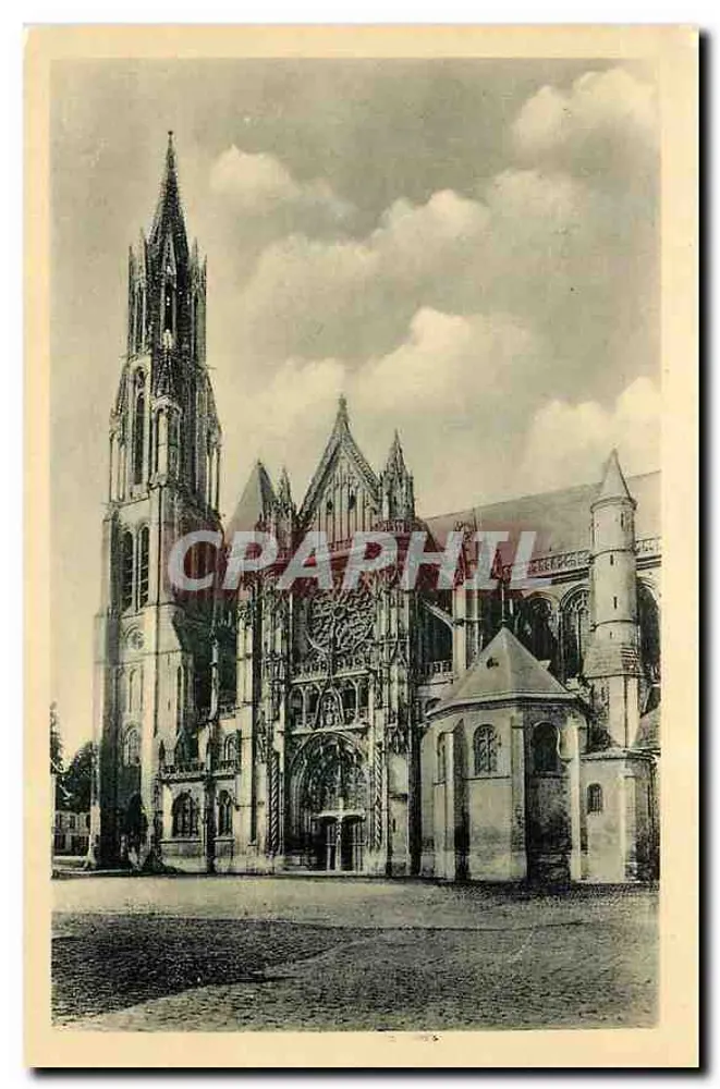 Senlis — Western Facade of the Cathedral — 1er Arts Photomécanique, Paris - Front