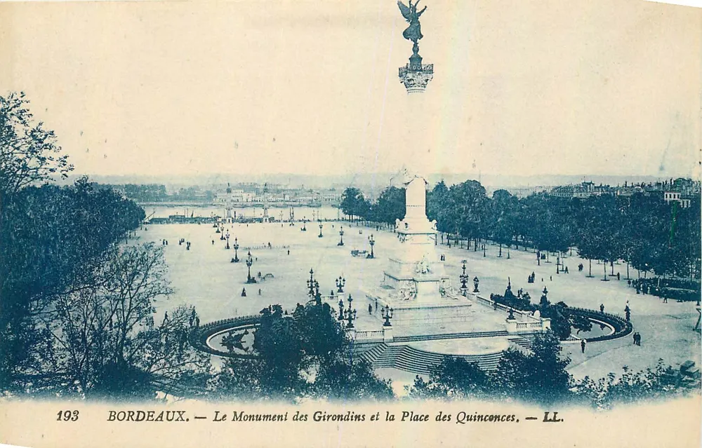 Bordeaux — Denkmal der Girondinen und Place des Quinconces — LL. - Vorderseite