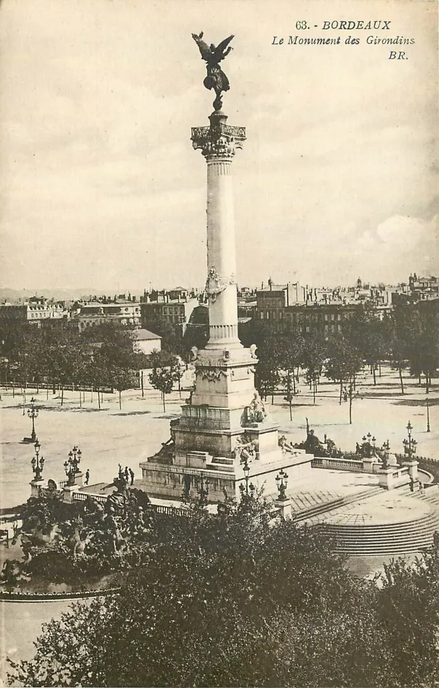 Bordeaux — The Girondins Monument — Bloc Frères, Bordeaux - Front