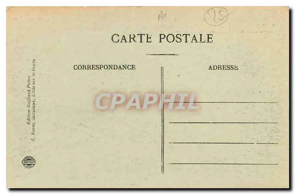 Tal der Loue - pittoreske Route von Monthier nach Pontarlier (Passage der V. eille Roche) — Ausflug in die Franche-Comté — Nr. 434 - Rückseite