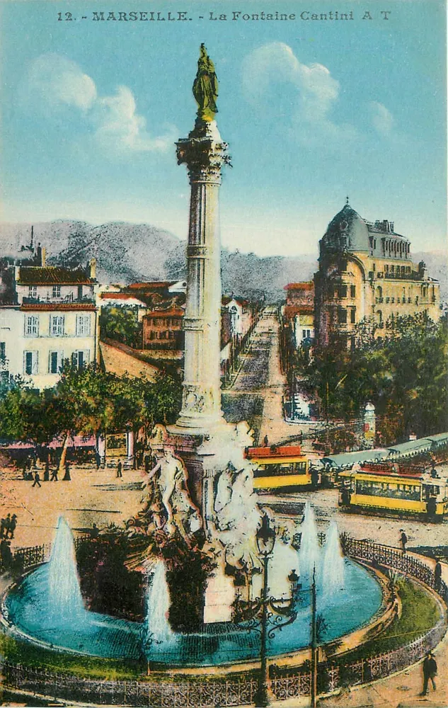 MARSIGLIA - La Fontaine Cantini A T — Edizione Artistica A. Tardy - Recto