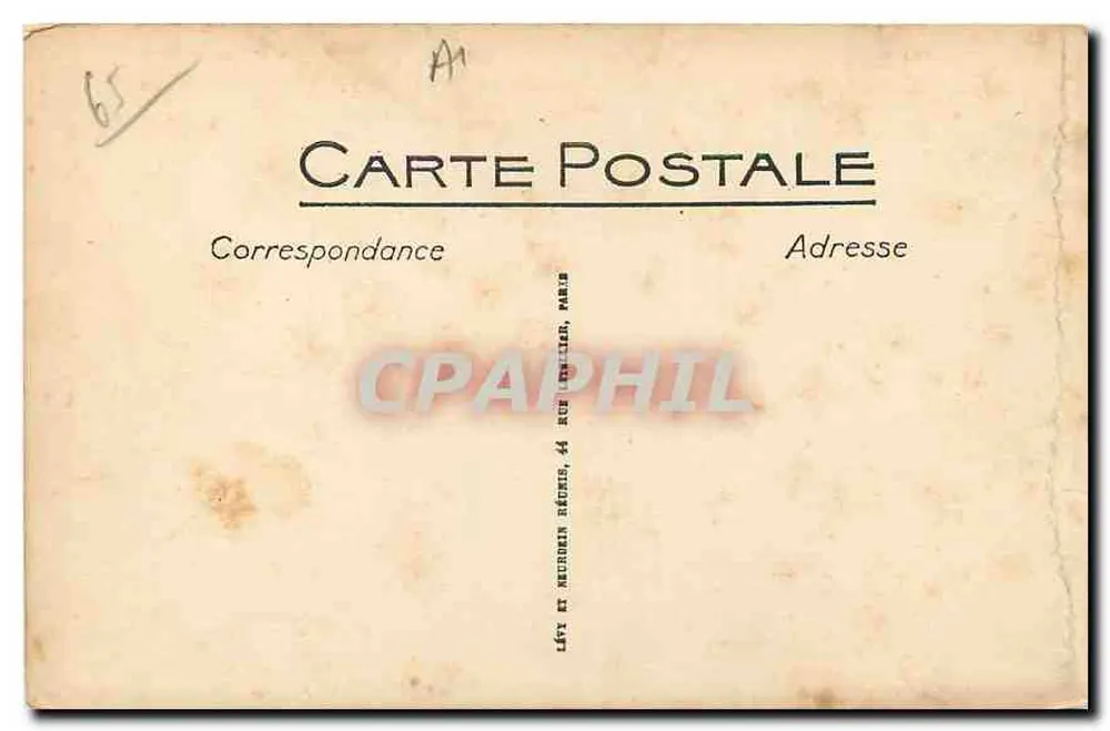 Lourdes — A Gruta — LL. — Editor LL. n°62 - Verso