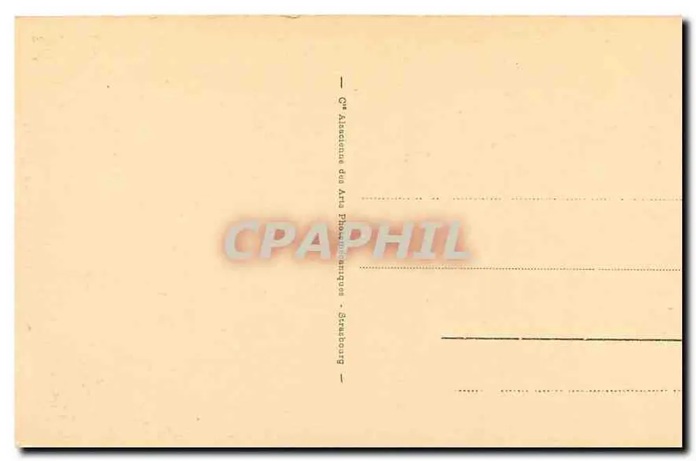 Cauterets - A Valeira de Lutour — editora Cie Alsacienne des Arts Photographiques, Strasbourg, n° 52 - Verso