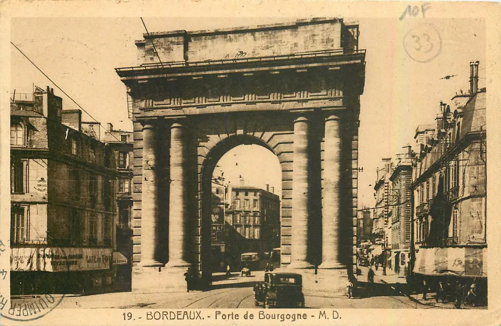 Bordeaux - Porta de Bourgogne — M.D. — Fototipia Marcel Delboy - Frente