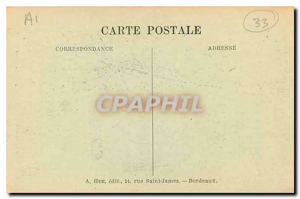 Bordeaux — Torre Saint-Michel — A. H. 15 - Verso
