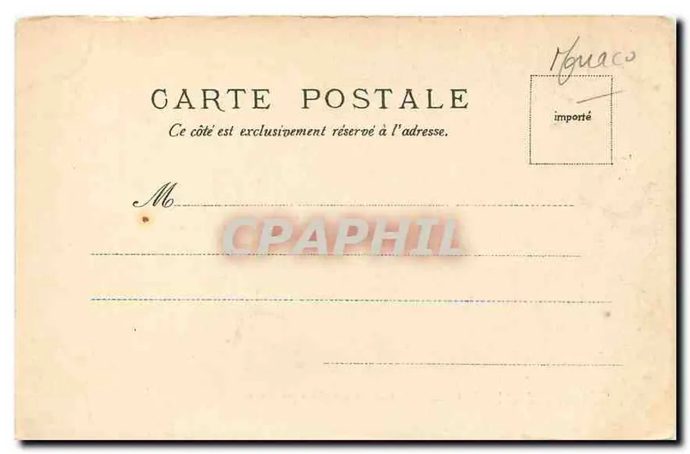 Monte Carlo — Das Theater zwischen den Palmen — V.R. Nr. 246 - Rückseite