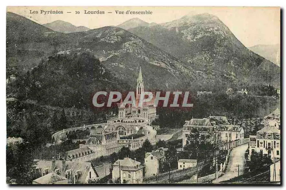 Lourdes — Vista geral — Editor: L. Lemoine - Frente