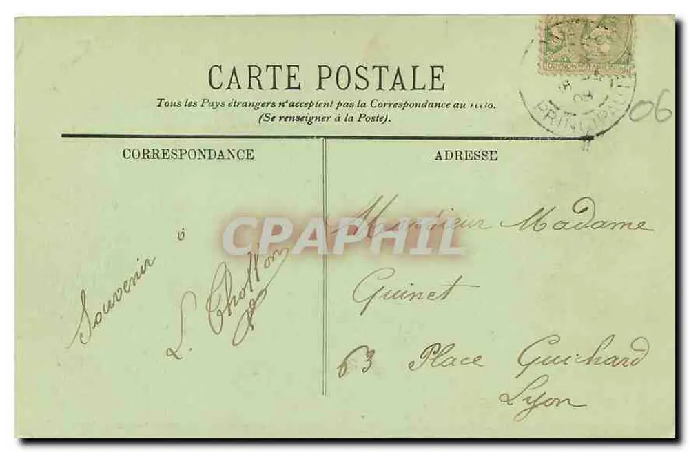 Monte-Carlo — Les Terrasses — LL. — Éditeur LL. n°83 - Verso