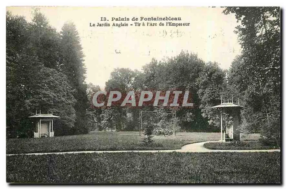 Palais de Fontainebleau — Le Jardin Anglais - Tir à l'Arc de l'Empereur — Éditeur Jour Idéal - Recto