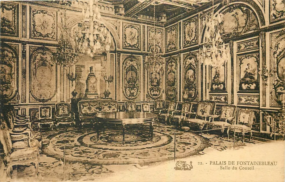 Palais de Fontainebleau — Salle du Conseil — Éditeur non identifié, n° 22 - Recto