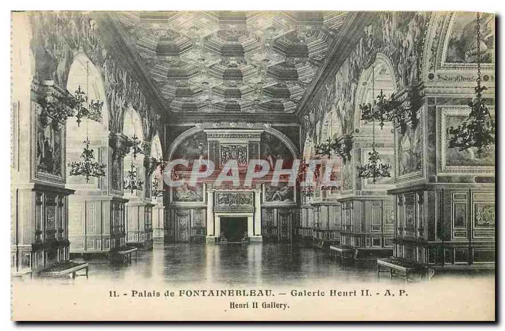 Schloss FONTAINEBLEAU — Galerie Henri II — A. P. - Vorderseite