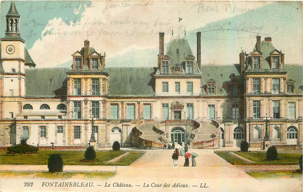 Fontainebleau — Das Schloss — Die Cour des Adieux — LL. — n°292 - Vorderseite