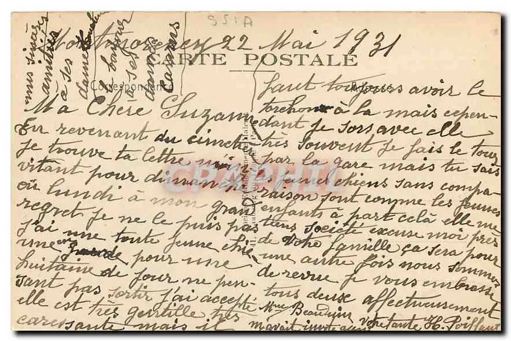 Montmorency — Ein Stück des Parks des Rathauses — E. M. — n° 609 - Rückseite