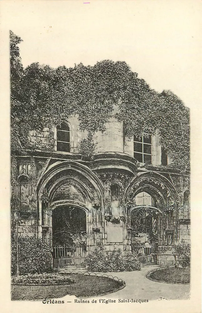 Orléans — Ruínas da Igreja de São Jacó — L. Lenormand, Orléans - Frente