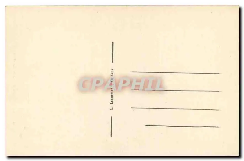 Orléans — Ruínas da Igreja de São Jacó — L. Lenormand, Orléans - Verso