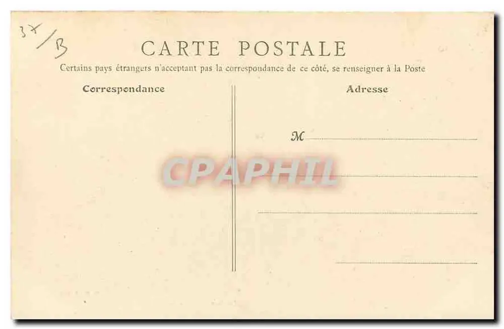 Loches (I.-et-L.) — Château de Loches — Sous-Préfecture — B.R. PARIS 27 - Rückseite