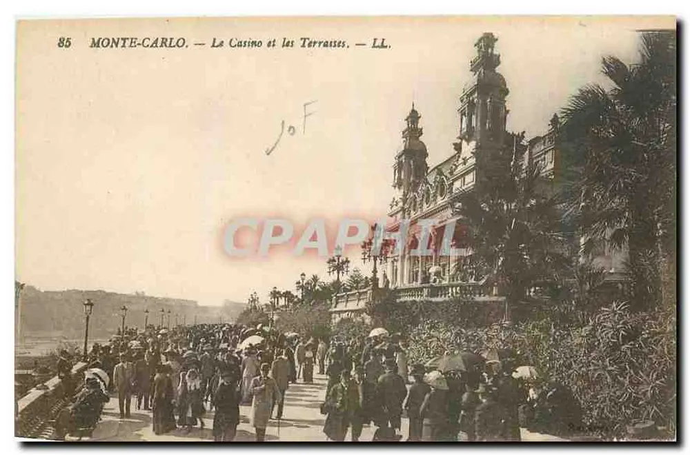 Monte-Carlo — Le Casino et les Terrasses — LL. — N° 85 - Recto