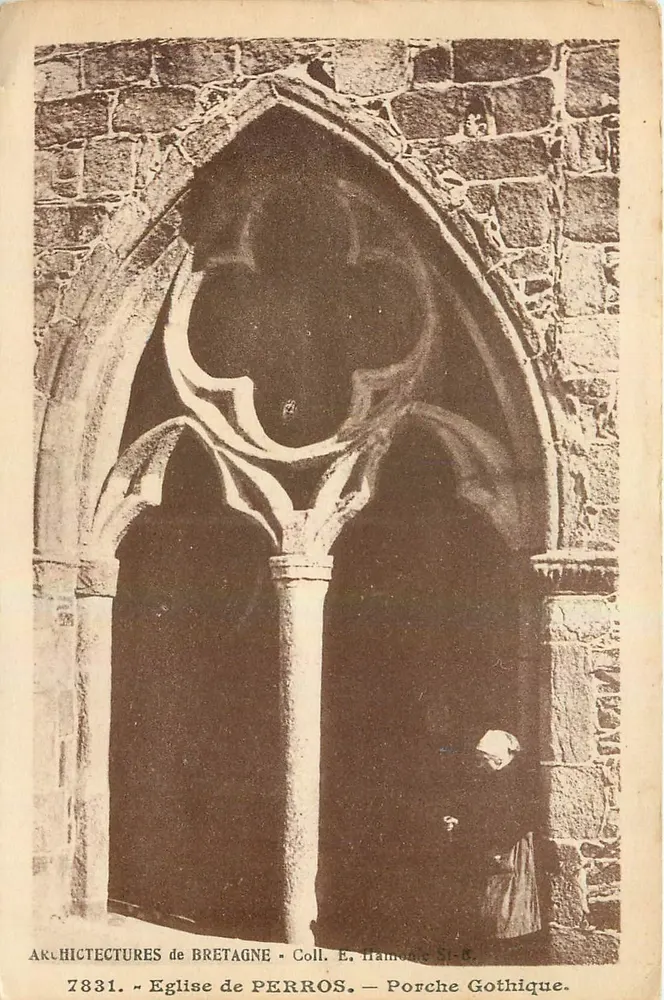 Iglesia de Perros — Portal Gótico — Colección E. Hamon, n° 5 - Anverso
