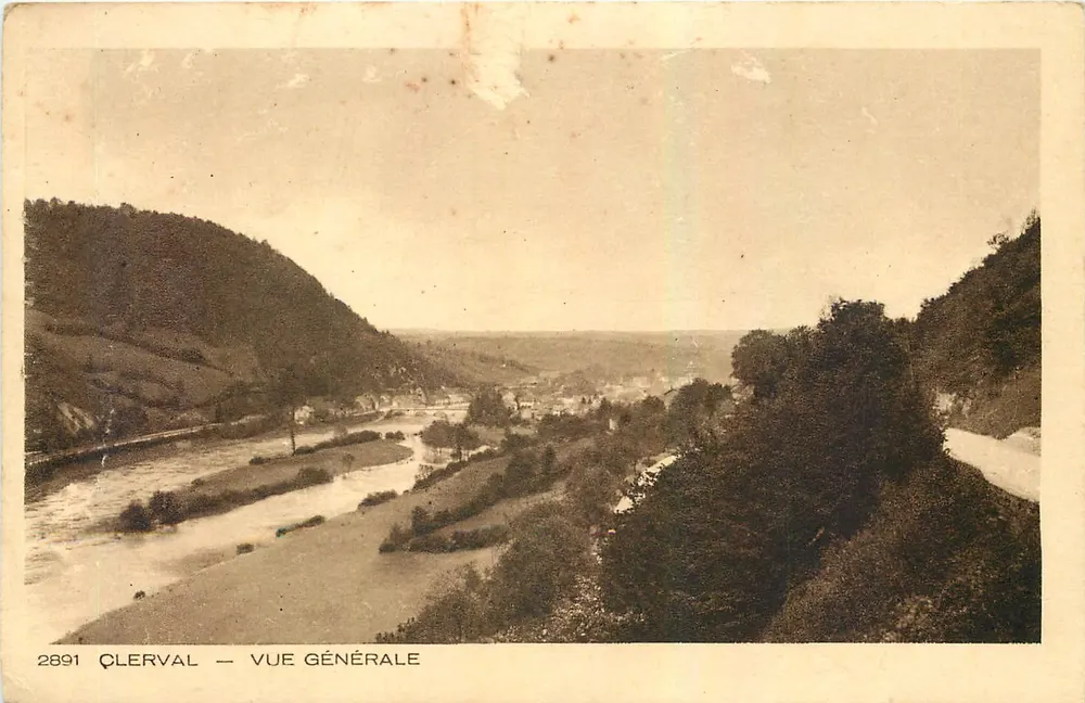 Clerval — General View — Publisher: Braun & Cie, Imp. Domach - Front