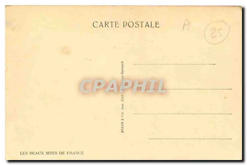 Clerval — General View — Publisher: Braun & Cie, Imp. Domach - Back