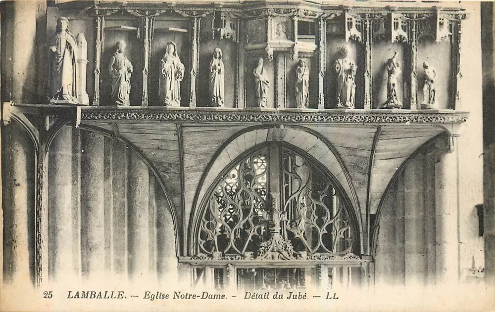 Lamballe — Detail des Roodschirms der Kirche Notre-Dame — LL - Vorderseite