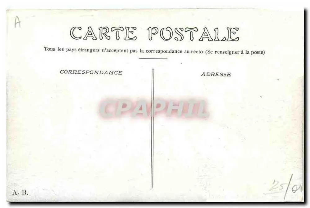 Paris. — Cour du Carrousel — A.B. - Verso