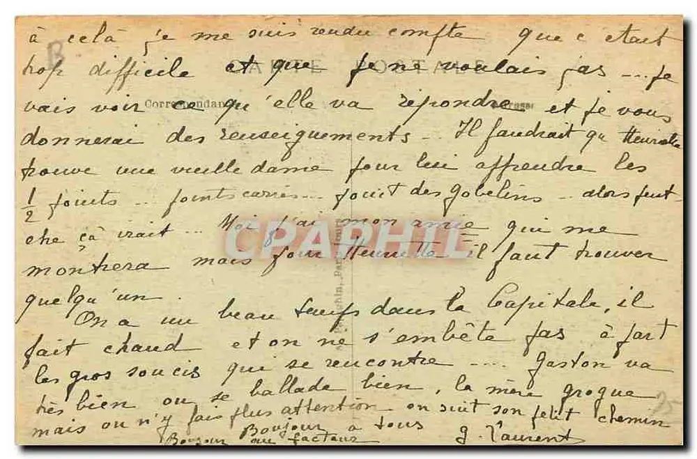 Paris — Panorama der Tuileries und des Arc de Triomphe du Carrousel — A.P. n°37 - Rückseite