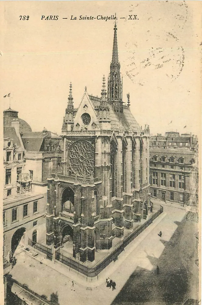 Paris — La Sainte-Chapelle — XX. — Éditeur : XX. — N° de série : 782 - Frente