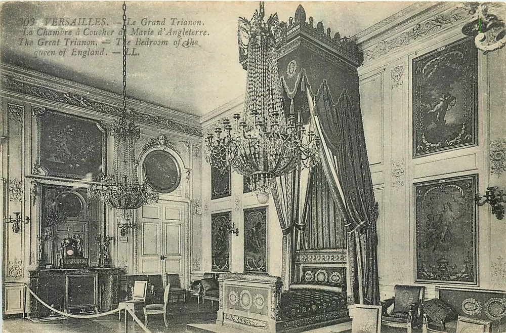 Versailles — O Grand Trianon. A Câmara de Dormir de Marie d'Angleterre — LL. - Frente