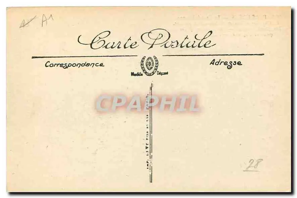 Versailles — O Grand Trianon. A Câmara de Dormir de Marie d'Angleterre — LL. - Verso
