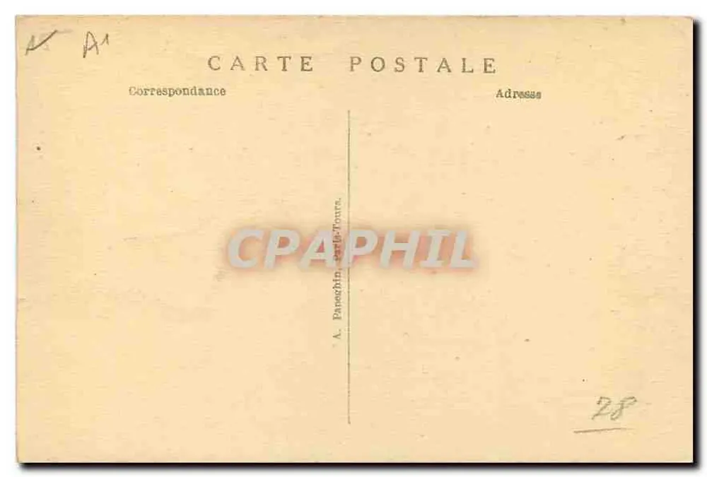 Versailles — Palácio do Grande Trianon — Quarto de Marie-Antoinette — A. P. - Verso