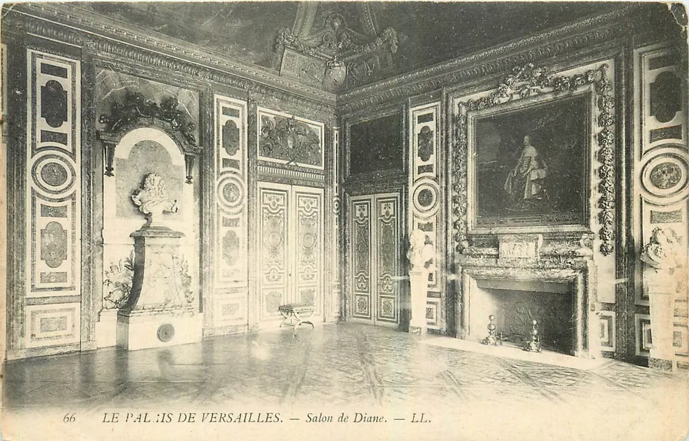 O Palácio de Versailles — Salão de Diane — LL. - Frente